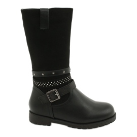 Bota niña negra con circonitas Evento 20DZ60-3229 negro