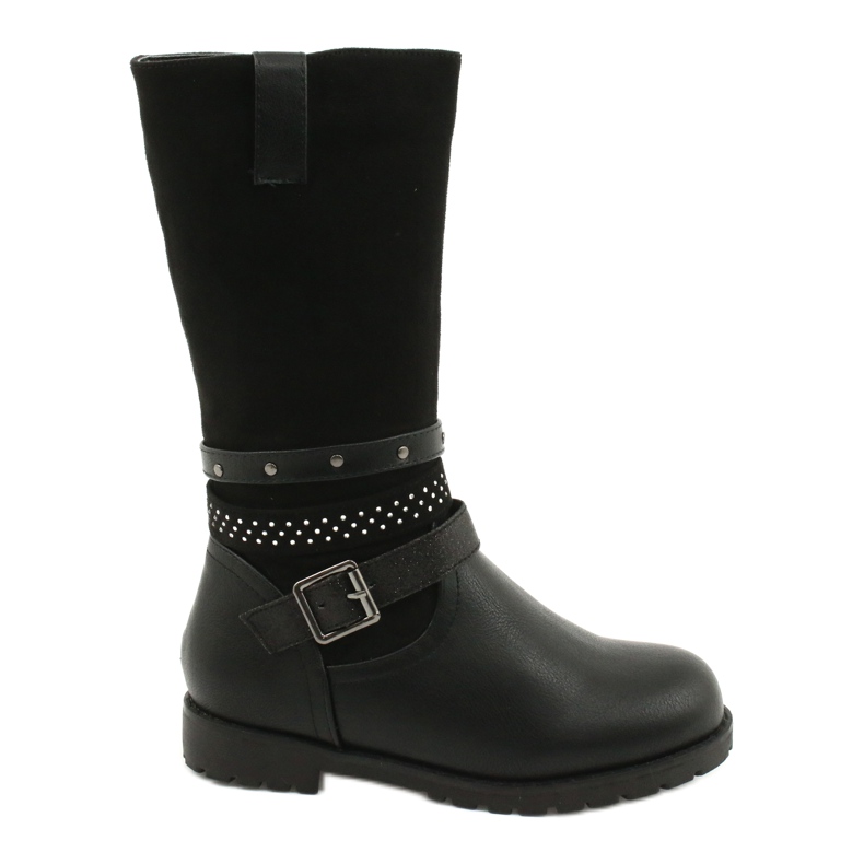 Bota niña negra con circonitas Evento 20DZ60-3229 negro