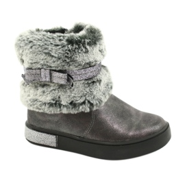 American Club Botas American GC26 / 20 peltre con cremallera plata gris American Club Botas American GC26 / 20 peltre con cremallera plata gris