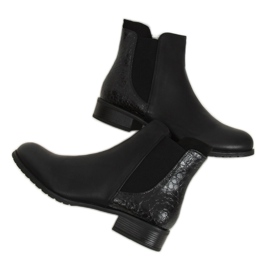 Botines Chelsea negros para mujer 88175 Negro