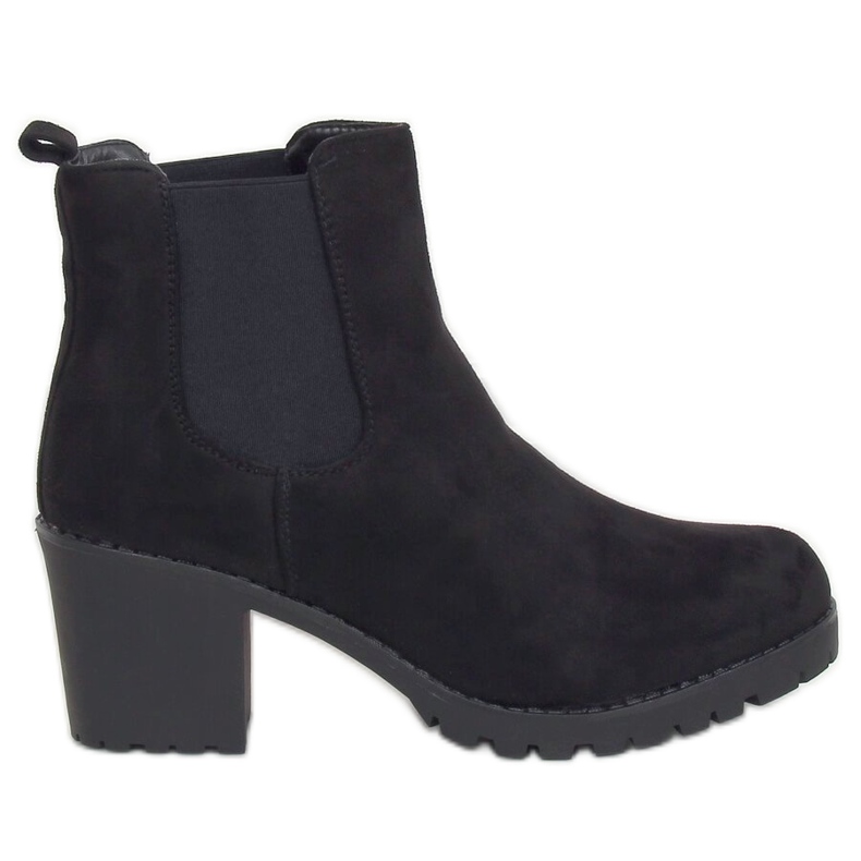 Botines Chelsea negros, negro W355 Negro