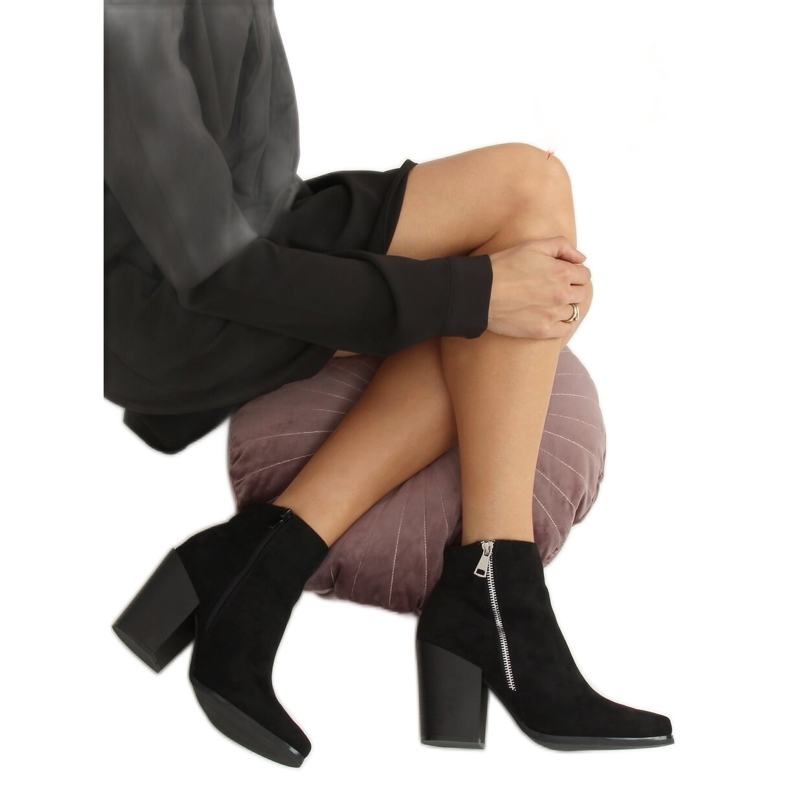 Botas negras de tacón ancho TX-1873 Black negro