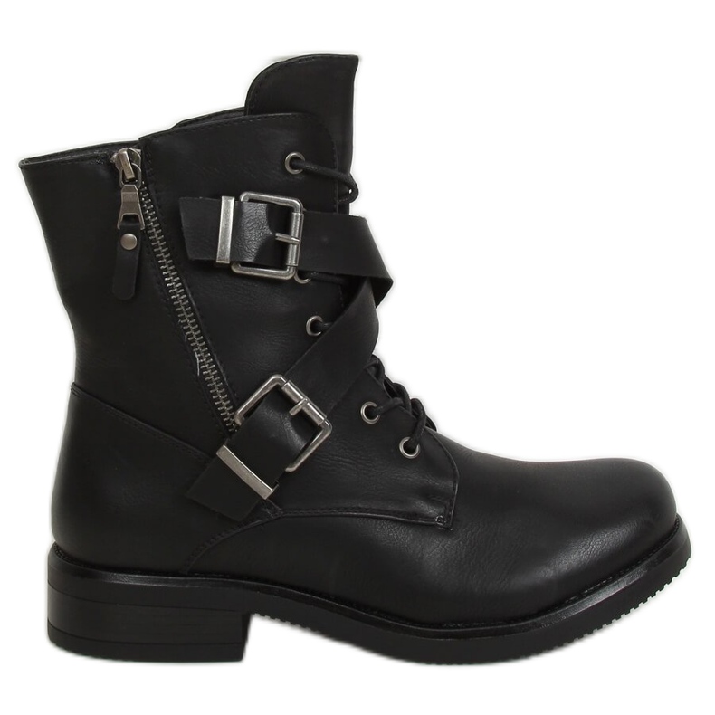 Botas militares negras 88041 Black negro Botas militares negras 88041 Black negro