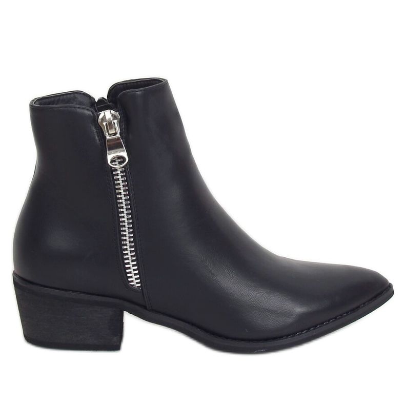 Botas con puntera almendra negra BJ1565-KB Negra negro Botas con puntera almendra negra BJ1565-KB Negra negro