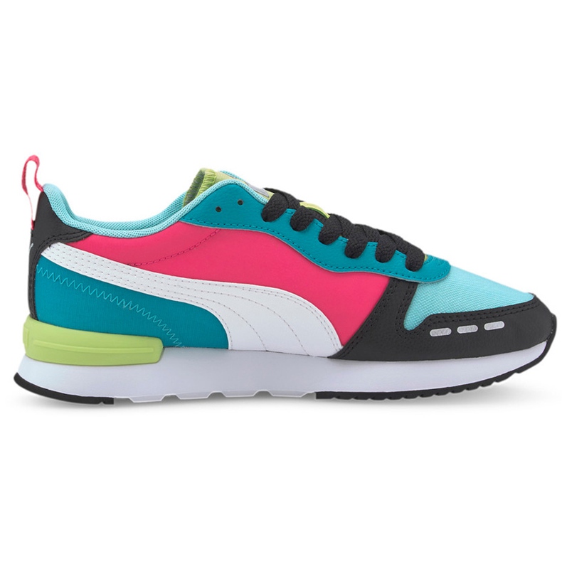 Zapatillas de hombre Puma R78 de colores 373203 03 azul rosa multicolor