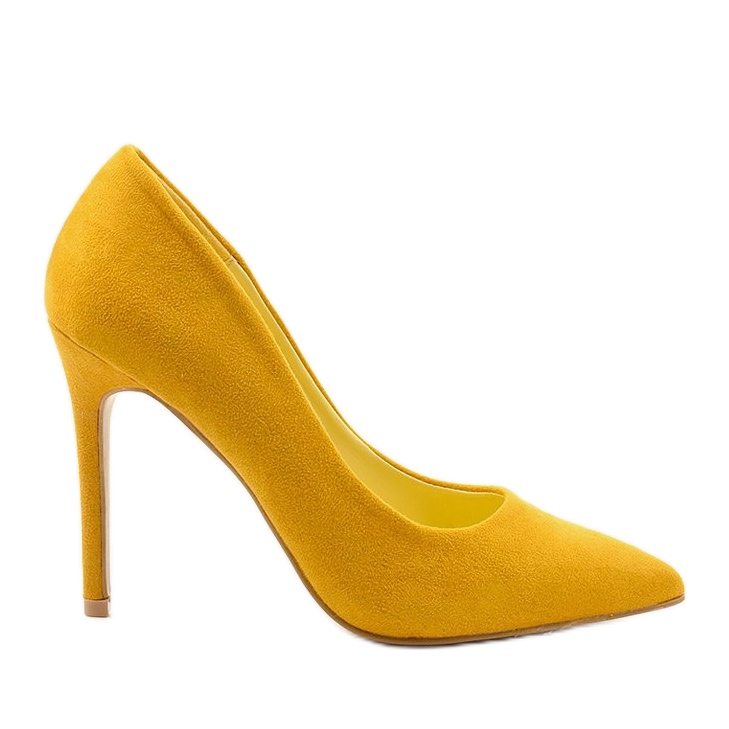 Tacones de gamuza Hyirnar clásicos amarillos