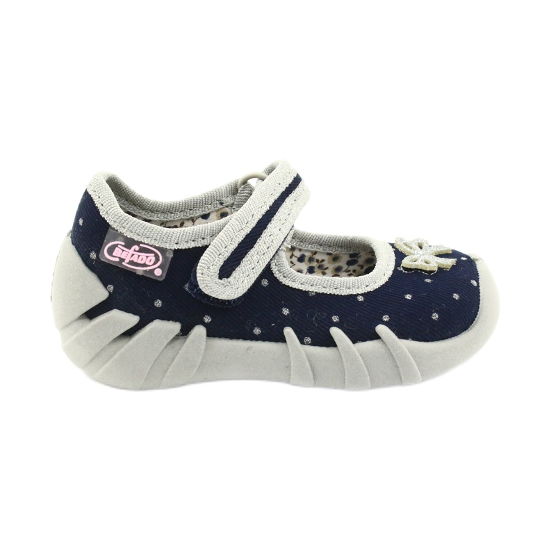 Calzado infantil befado 109P202 azul marino plata gris