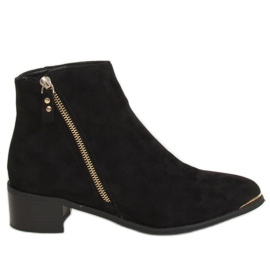 Botas puntera ante negro almendra 88168-1 Negro
