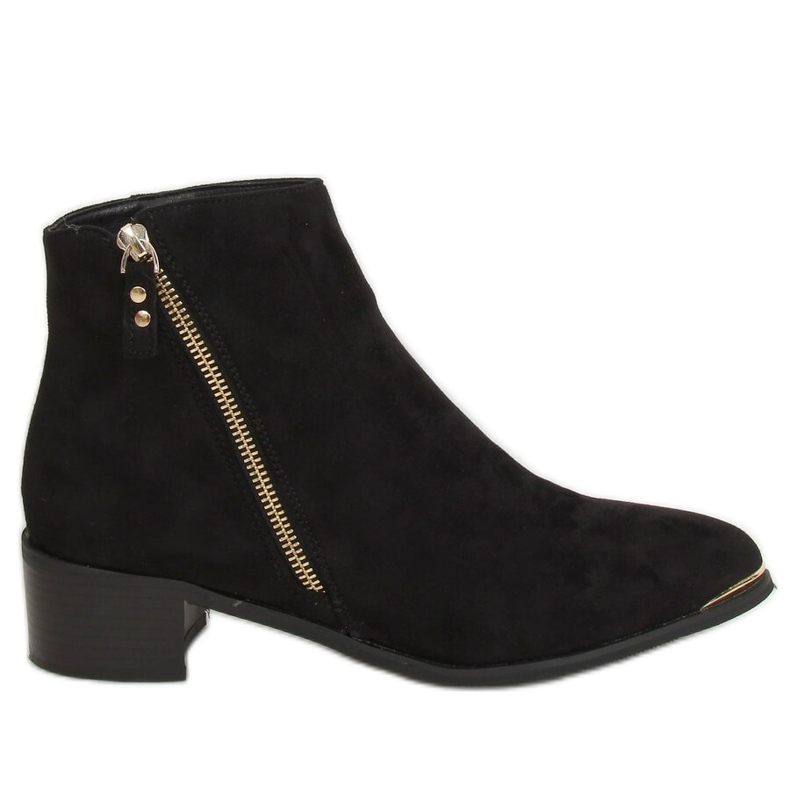 Botas puntera ante negro almendra 88168-1 Negro Botas puntera ante negro almendra 88168-1 Negro