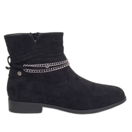 Black Botas negras de mujer 688-201 Black negro