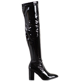 Seastar Botas de látex negro