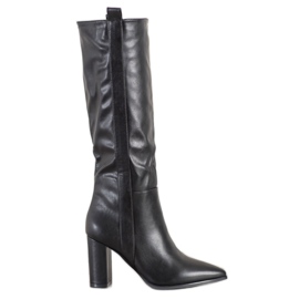 Seastar Botas de tacón negras negro