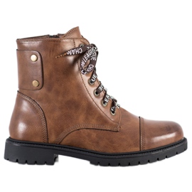 Goodin Botas marrones con cordones marrón Goodin Botas marrones con cordones marrón