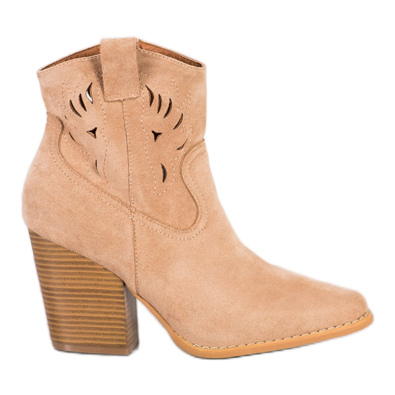 Bella Paris Botas camperas beige