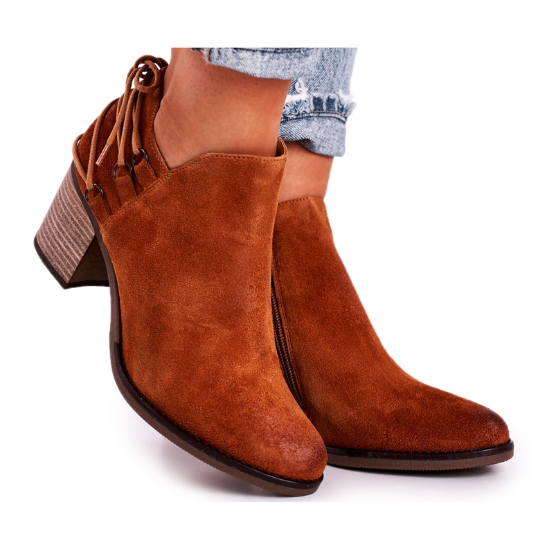 Botas De Mujer Con Tacón Maciejka Primavera Cuero Rojo 04812-29 marrón Botas De Mujer Con Tacón Maciejka Primavera Cuero Rojo 04812-29 marrón