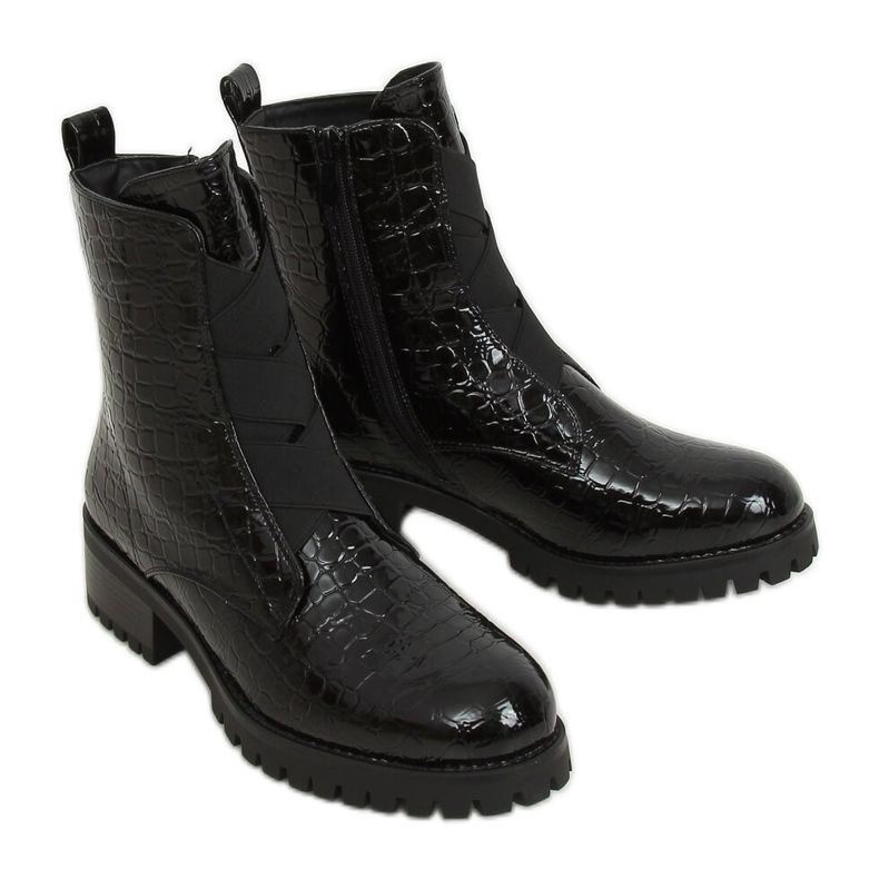 Botas negras para mujer black 0-368 Black negro