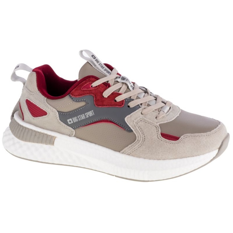 Zapatos Big Star M GG174463 beige rojo