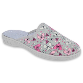 Zapato infantil color befado 707Y411 rosa gris