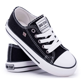 Zapatos deportivos Big Star Black para niños FF374206 blanco negro