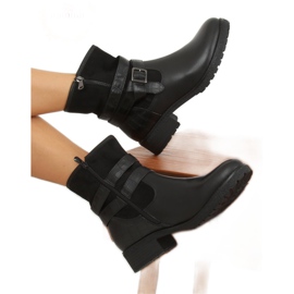 Botas militares negras de mujer 267 Negro