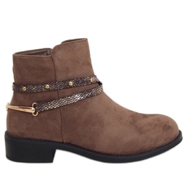 Botas beige oscuro para mujer RQ332 Khaki