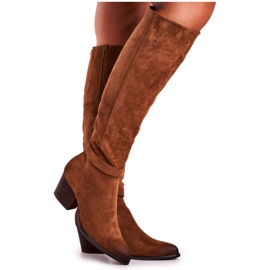 Vinceza Botas De Mujer Con Tacón Ante Marrón Nevermind