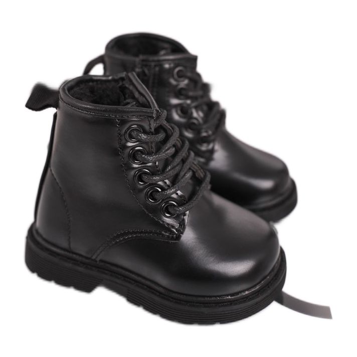 FRROCK Botas de abrigo negras Ammy negras para niños negro