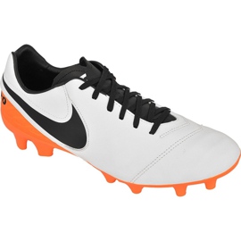 Zapatillas de fútbol Nike Tiempo Mystic V Fg M 819236-108 naranja, blanco, naranja blanco