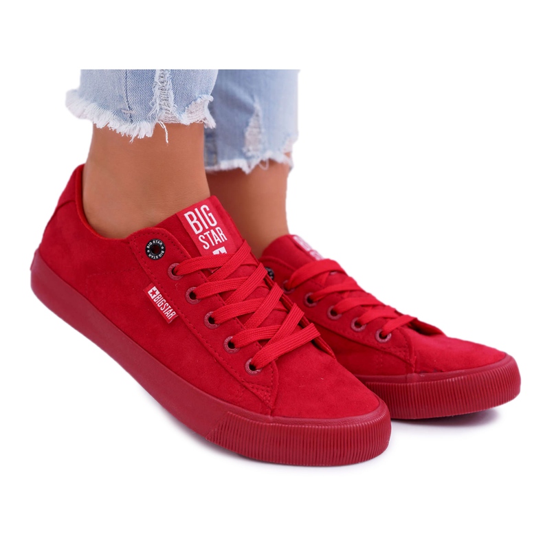 Zapatillas de Mujer Big Star Suede Red EE274044 rojo Zapatillas de Mujer Big Star Suede Red EE274044 rojo