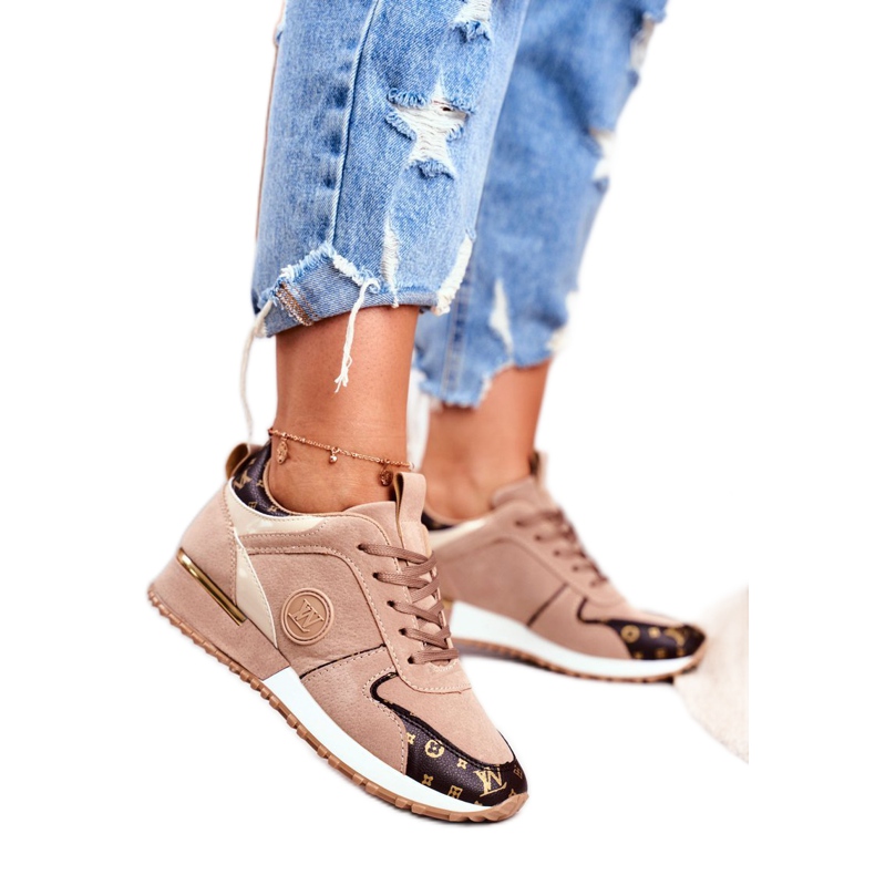 Zapatillas Deportivas Mujer Beige Dorado Clementine Elements marrón