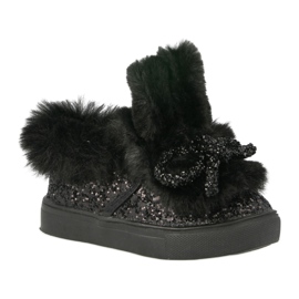 FRROCK Zapatos deportivos negros Mumi Black Warm para niños