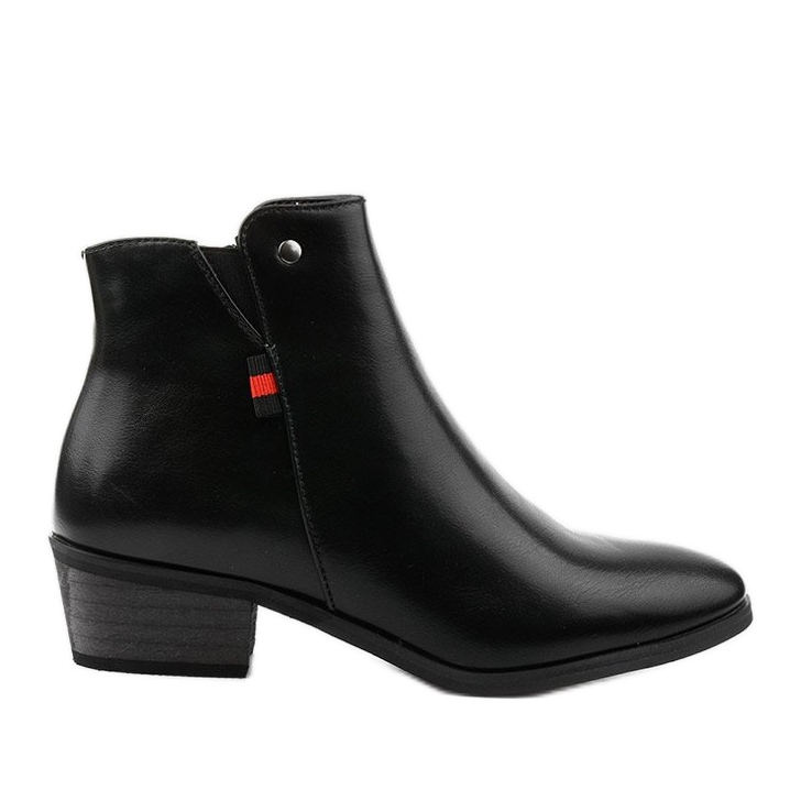 Botines planos negros 20Y8039-1P