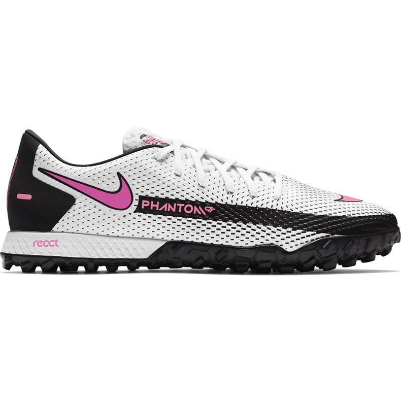 Calzado de fútbol Nike React Phantom Gt Pro Tf CK8468 160 blanco blanco