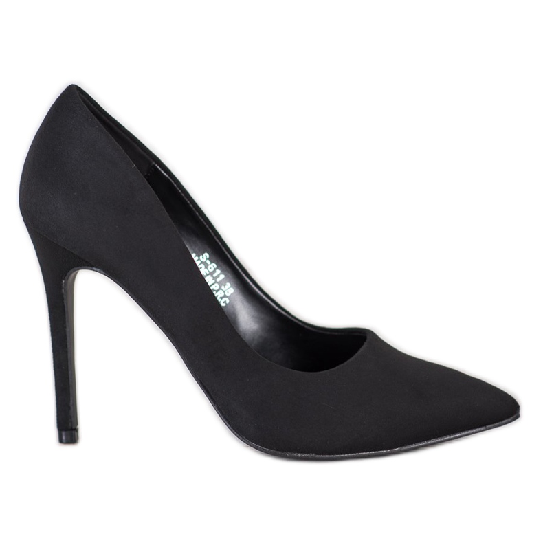 Renda Tacones de ante negro