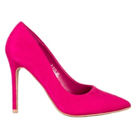 Renda Tacones de ante rosa