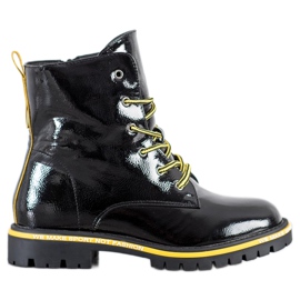 Goodin Tramperos barnizados negro amarillo