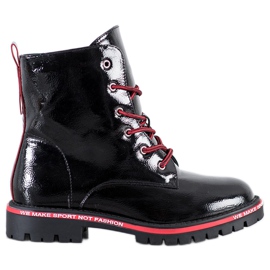 Goodin Tramperos barnizados negro rojo Goodin Tramperos barnizados negro rojo