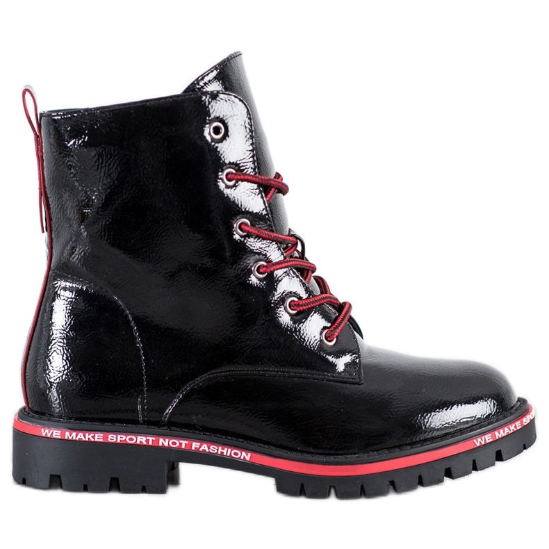 Goodin Tramperos barnizados negro rojo