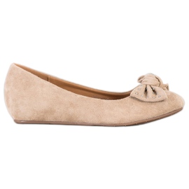 Fama Bailarina de cuña beige Fama Bailarina de cuña beige