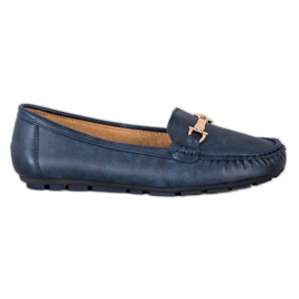 Clowse Mocasines Azules Con Adorno azul marino