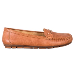 Clowse Cómodos mocasines camel marrón
