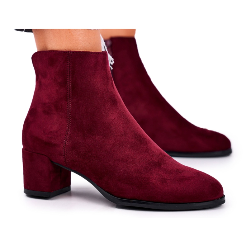 Botas de Mujer Sergio Leone Burgundy BT528 rojo