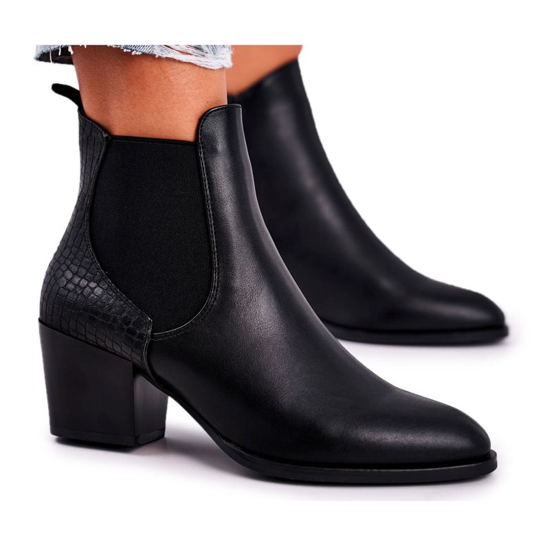 Botas De Mujer Con Tacón Alto Sergio Leone Negro BT613