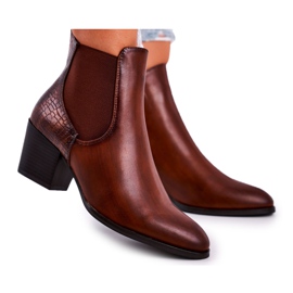 Botas De Mujer Con Tacón Alto Sergio Leone Marrón BT613