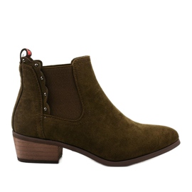 Botines planos caqui botas aislantes Nilanda marrón
