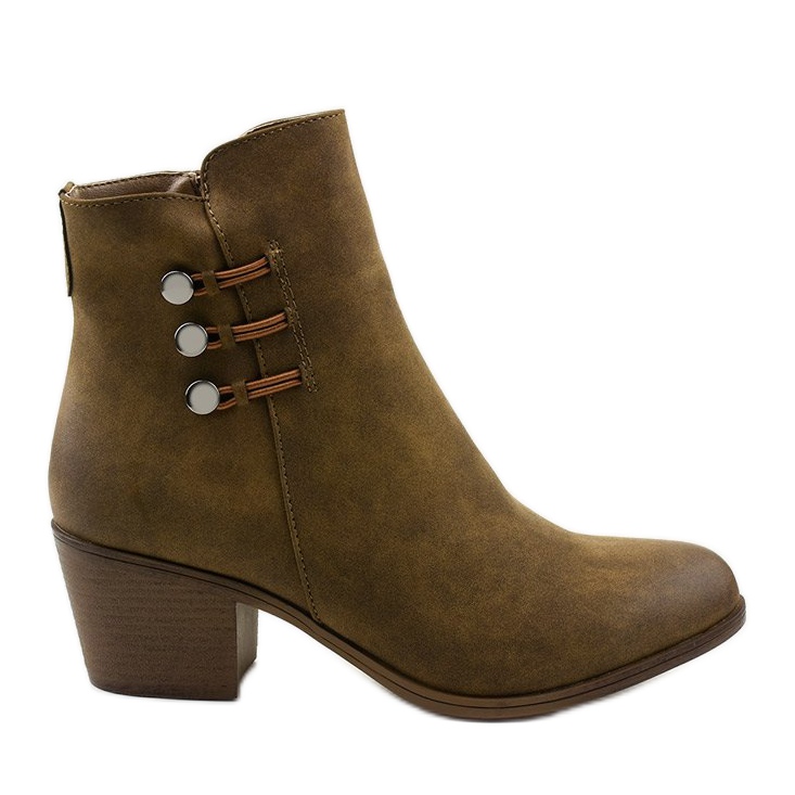 Botines de ante caqui en el poste Keenshaper verde Botines de ante caqui en el poste Keenshaper verde