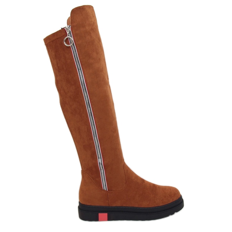 Botas planas camel NS136P Camel marrón