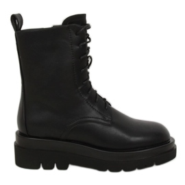 Black RB85 Zapatos negros de suela alta Black RB85 Zapatos negros de suela alta