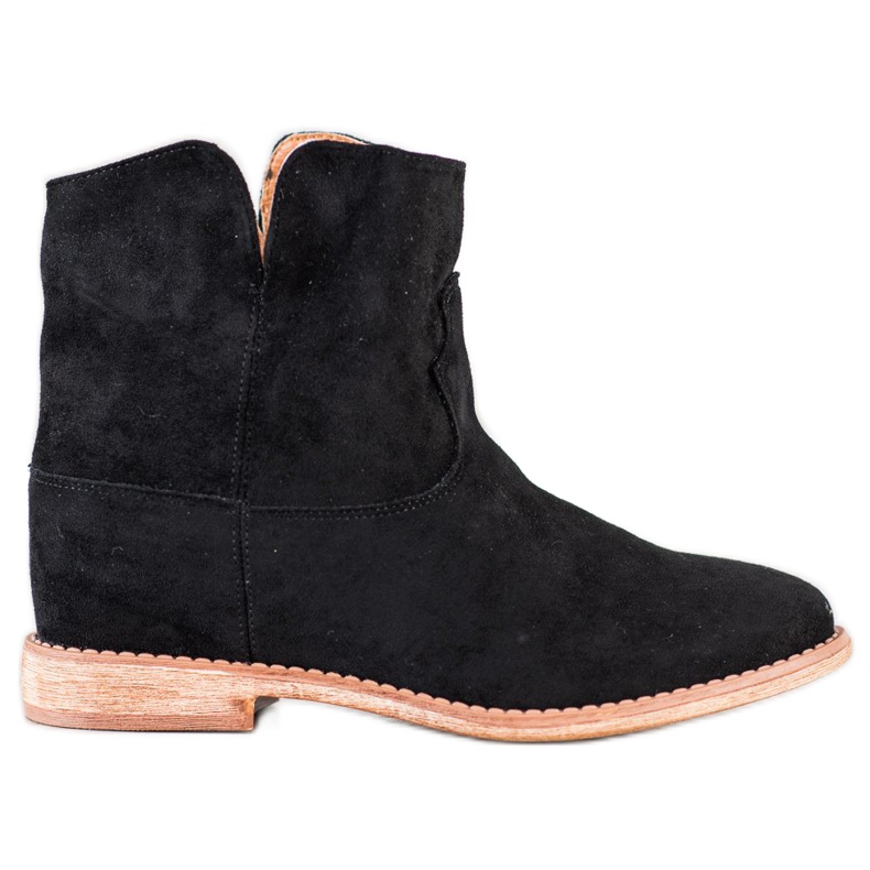 Bella Paris Botas vaqueras de ante negro