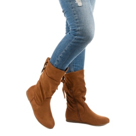 Botas de ante camel para mujer Russell boots marrón